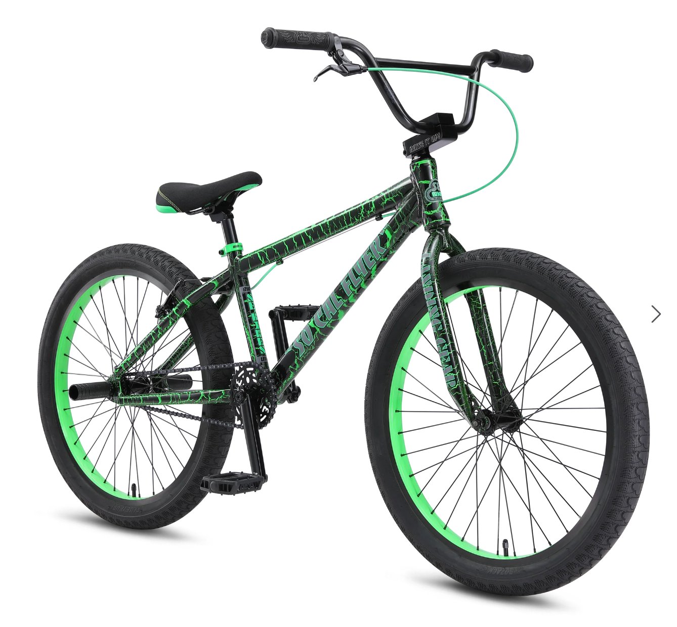 SE Bikes So Cal Flyer 24 BMX Bike Green Crackle 2026