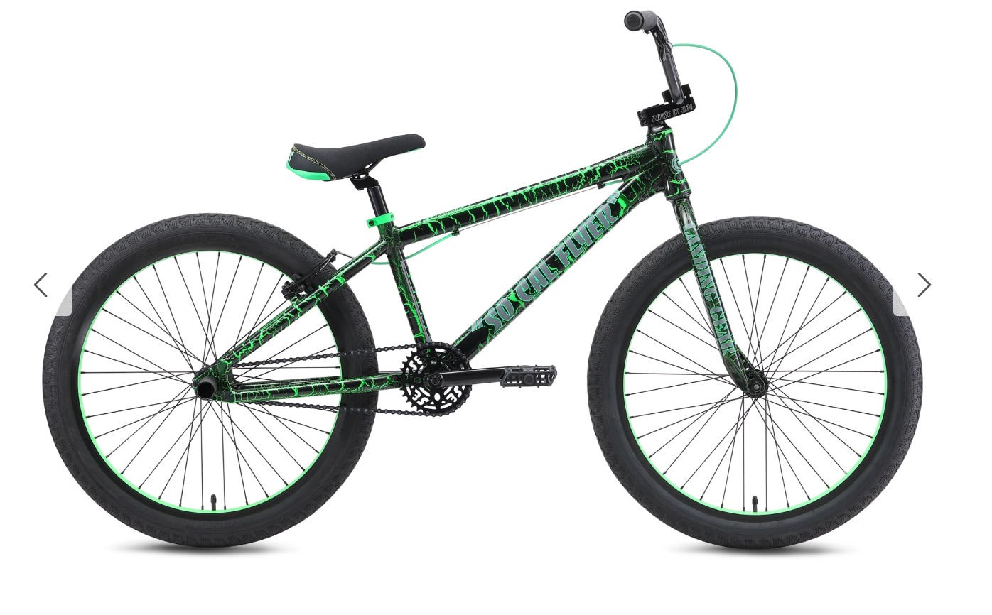 SE Bikes So Cal Flyer 24 BMX Bike Green Crackle 2026