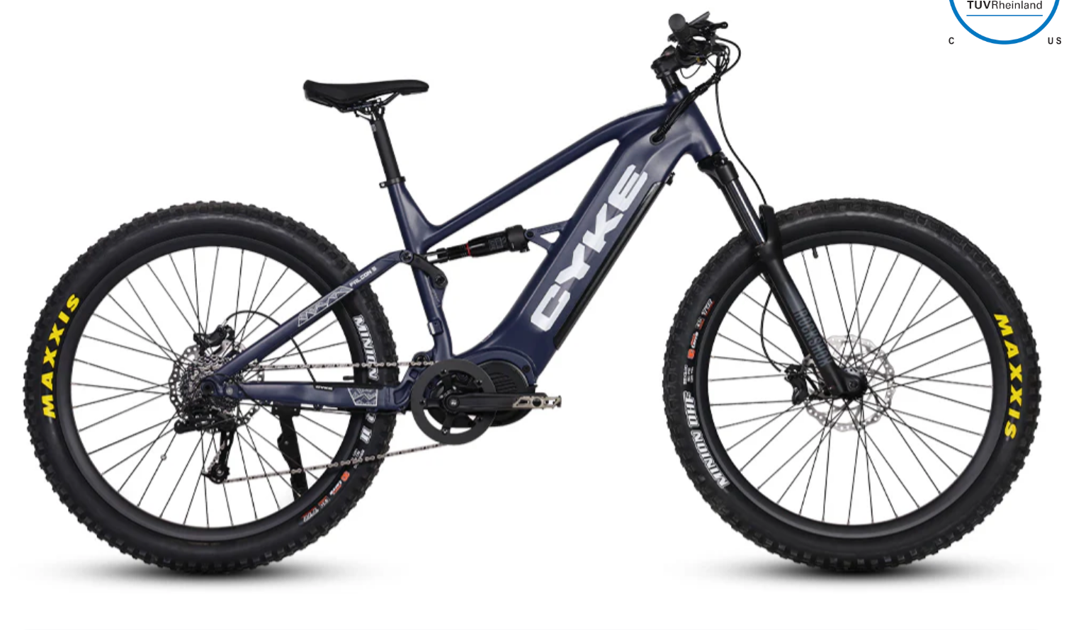 CYKE Falcon S Full Suspension MidDrive Electric Mountain Bike