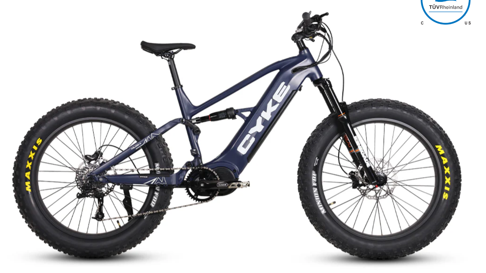 CYKE Falcon X Full Suspension MidDrive Electric Mountain Bike