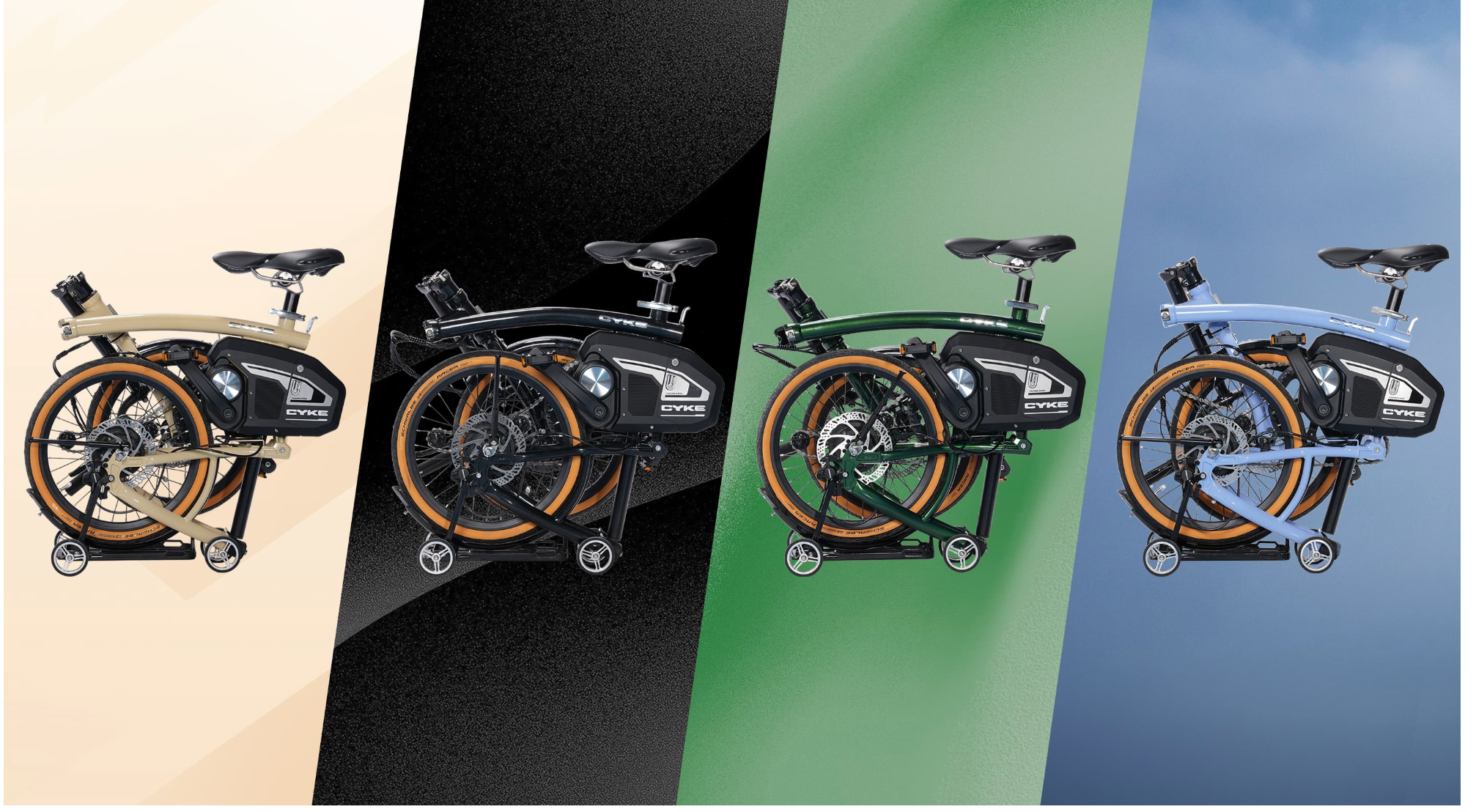 CYKE Kingfisher MidDrive Folding Electric Bike