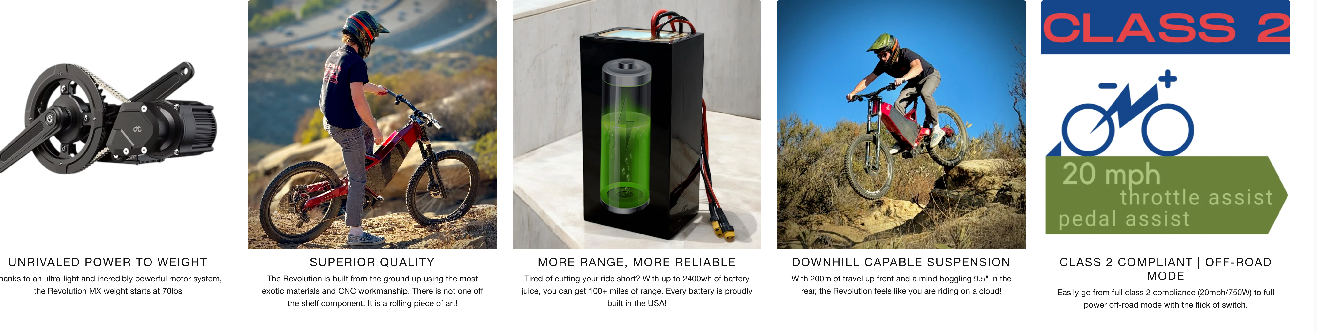 HPC Revolution MX Full Suspension Electric Mountain Bike 2026