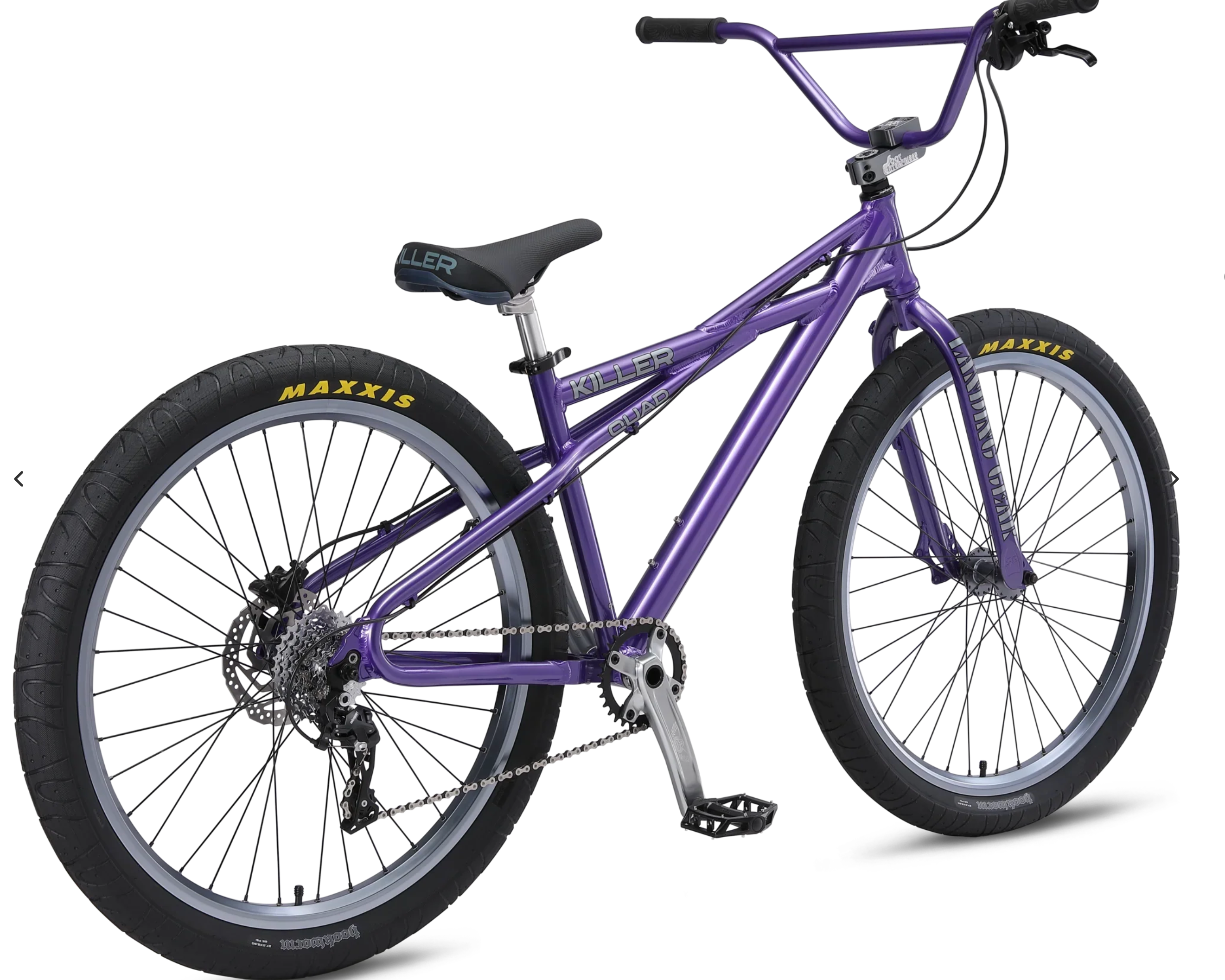 SE Bikes Killer Quad 27.5 BMX Bike Electric Purple Majesty