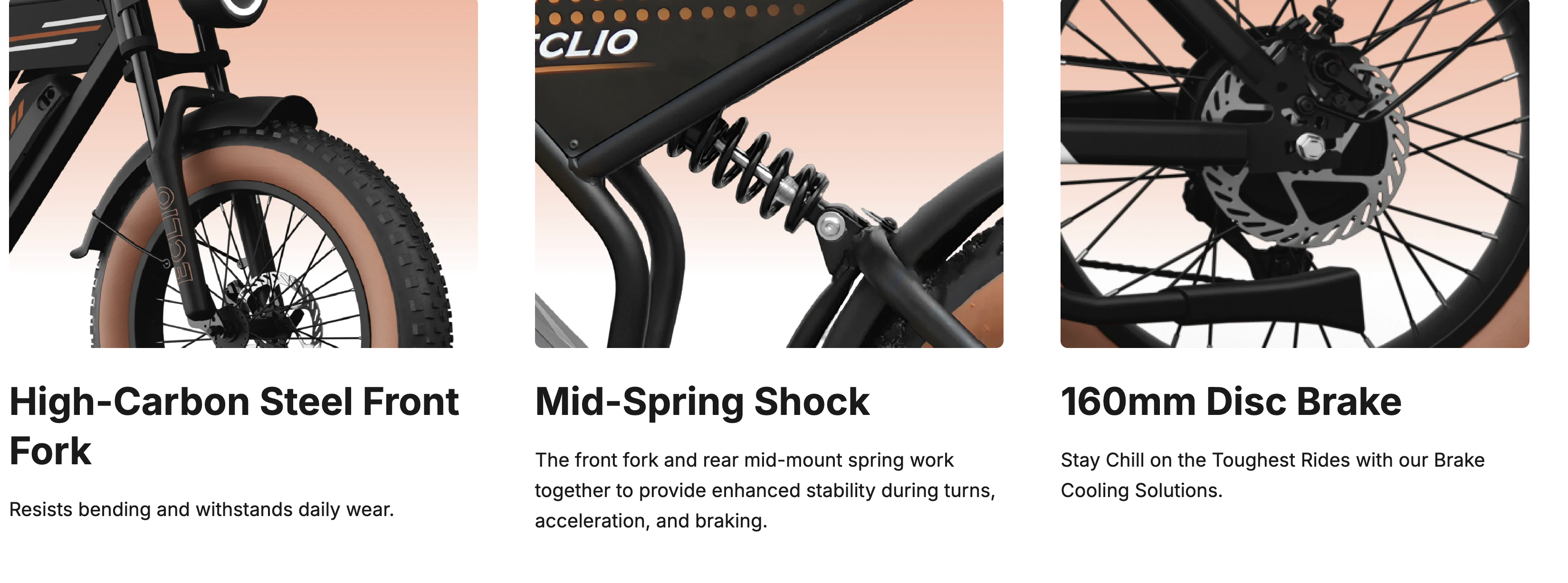 Eclio Vetus 2 FO2 Moto Style Electric Bike
