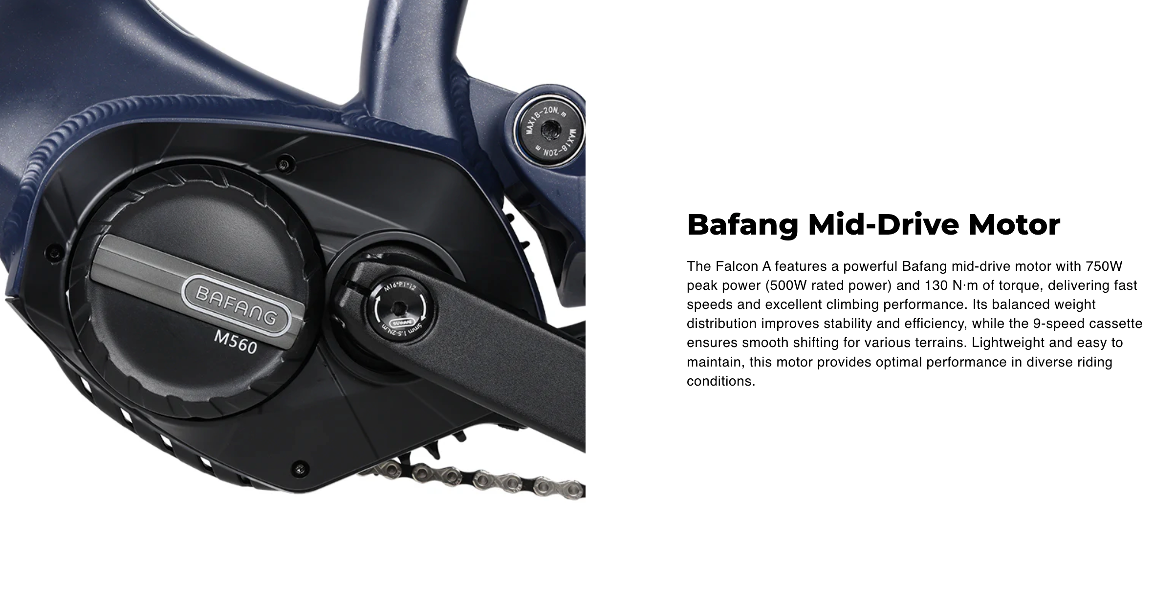 CYKE Falcon A Full Suspension MidDrive Electric Mountain Bike