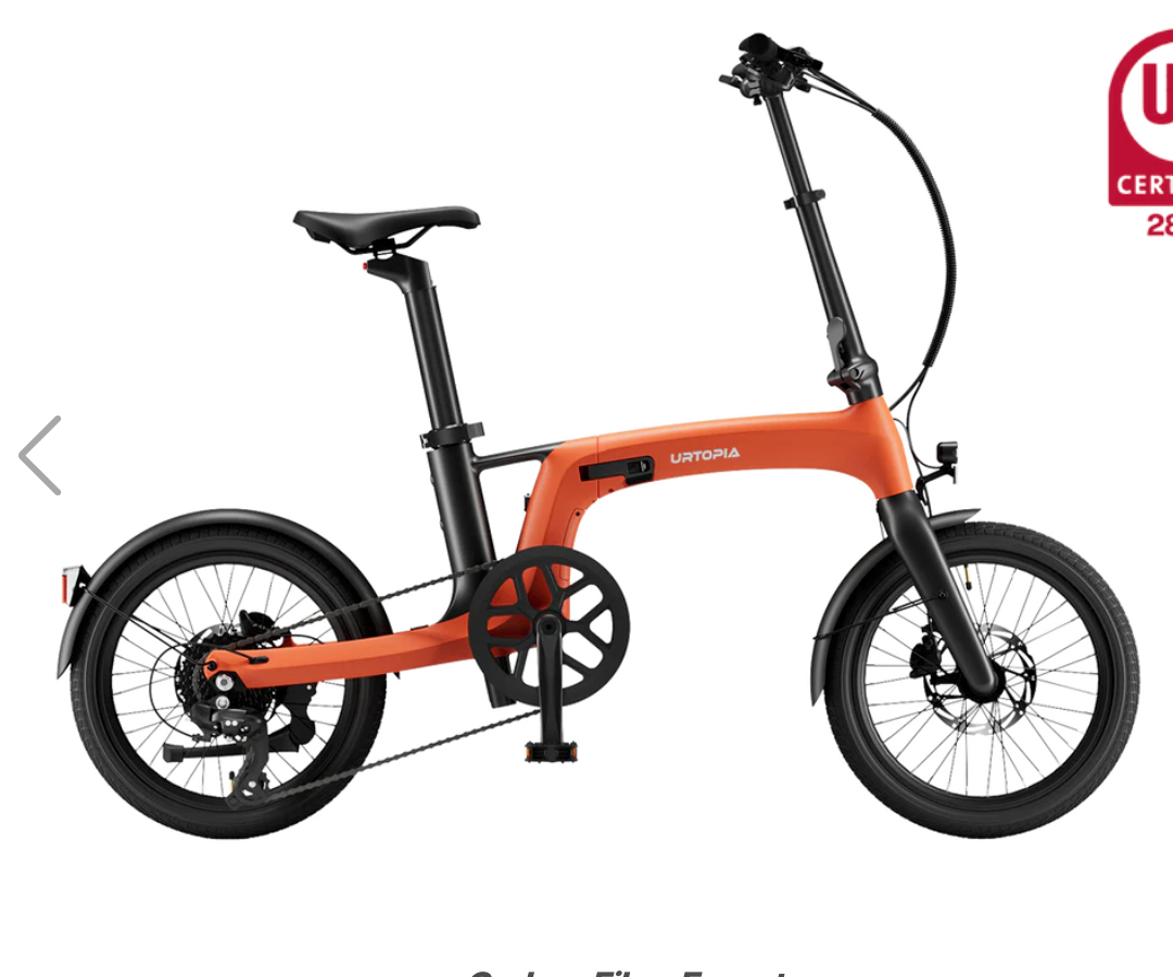 Urtopia Carbon Fold 2 Torque Electric Bike  BONUS