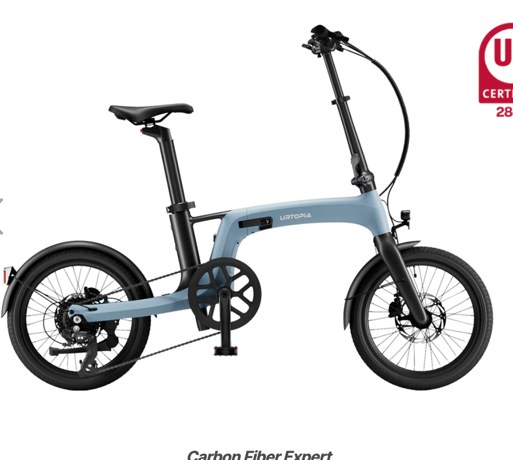 Urtopia Carbon Fold 2 Torque Electric Bike  BONUS