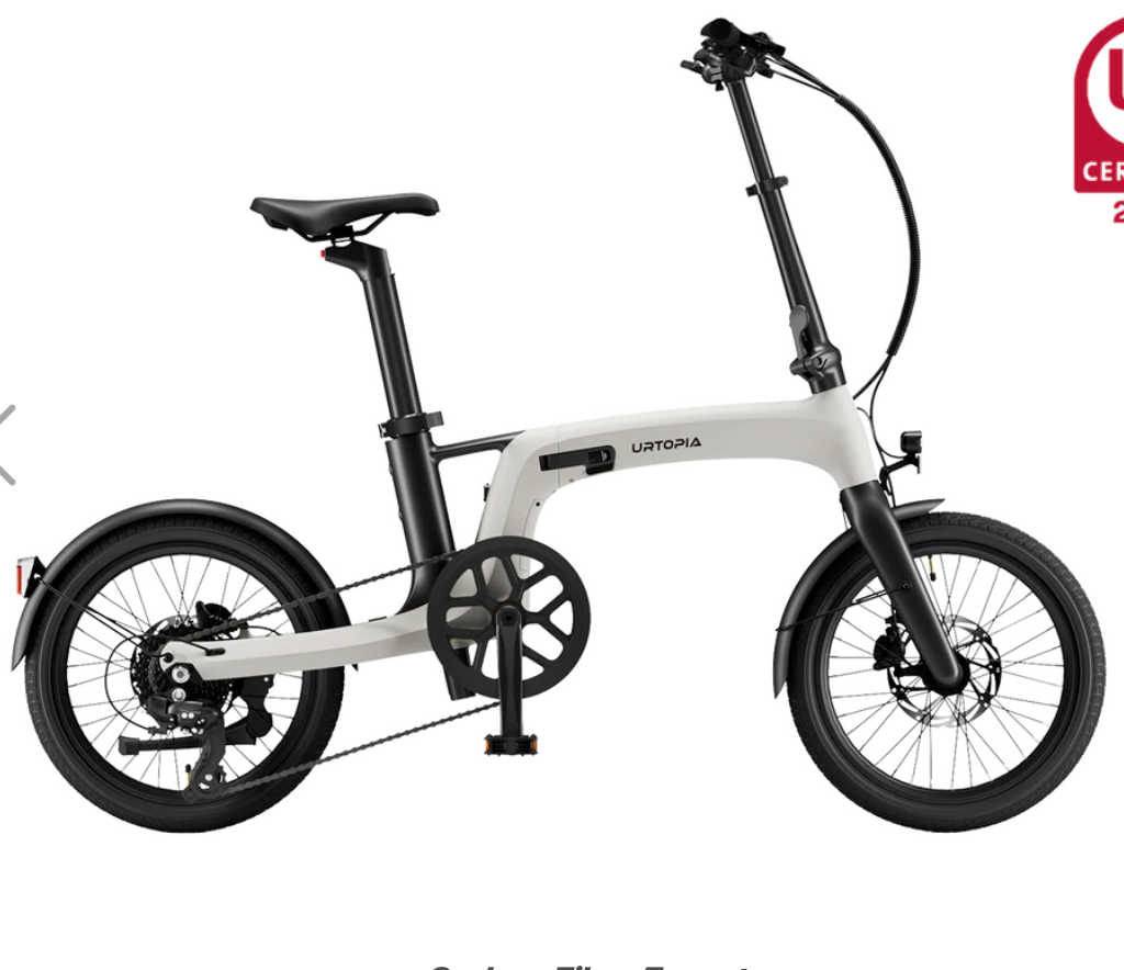 Urtopia Carbon Fold 2 Torque Electric Bike  BONUS