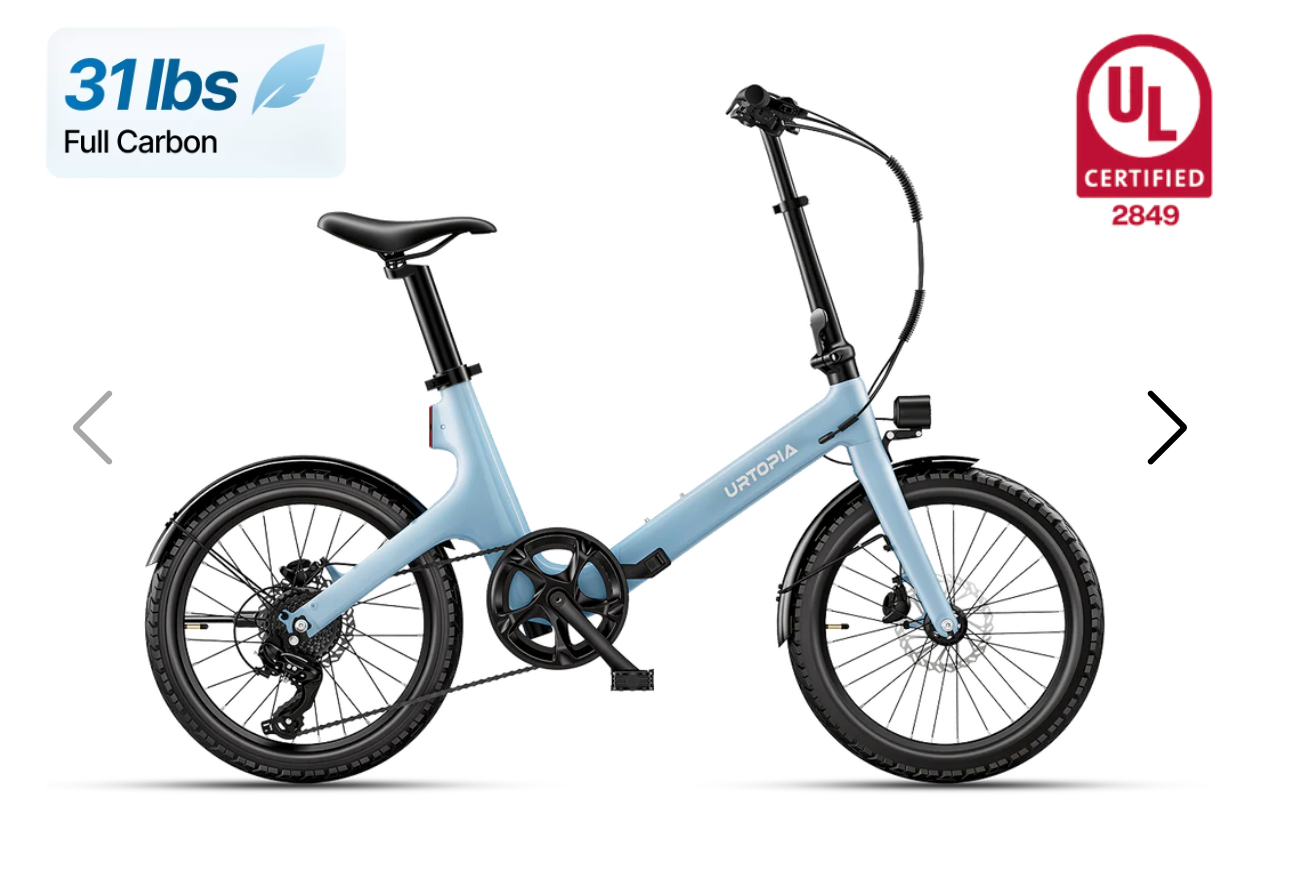 Urtopia Carbon Fold Step Thru Electric Bike
