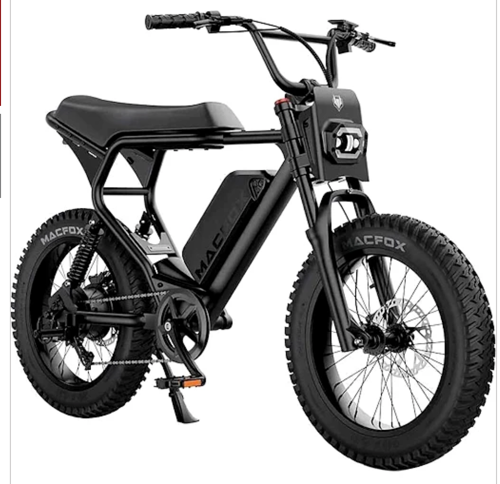 MacFox X2 Full Suspension 750W Electric Moto Bike
