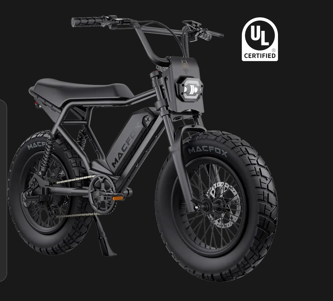 MacFox X2 PRO Full Suspension 750W Electric Moto Bike
