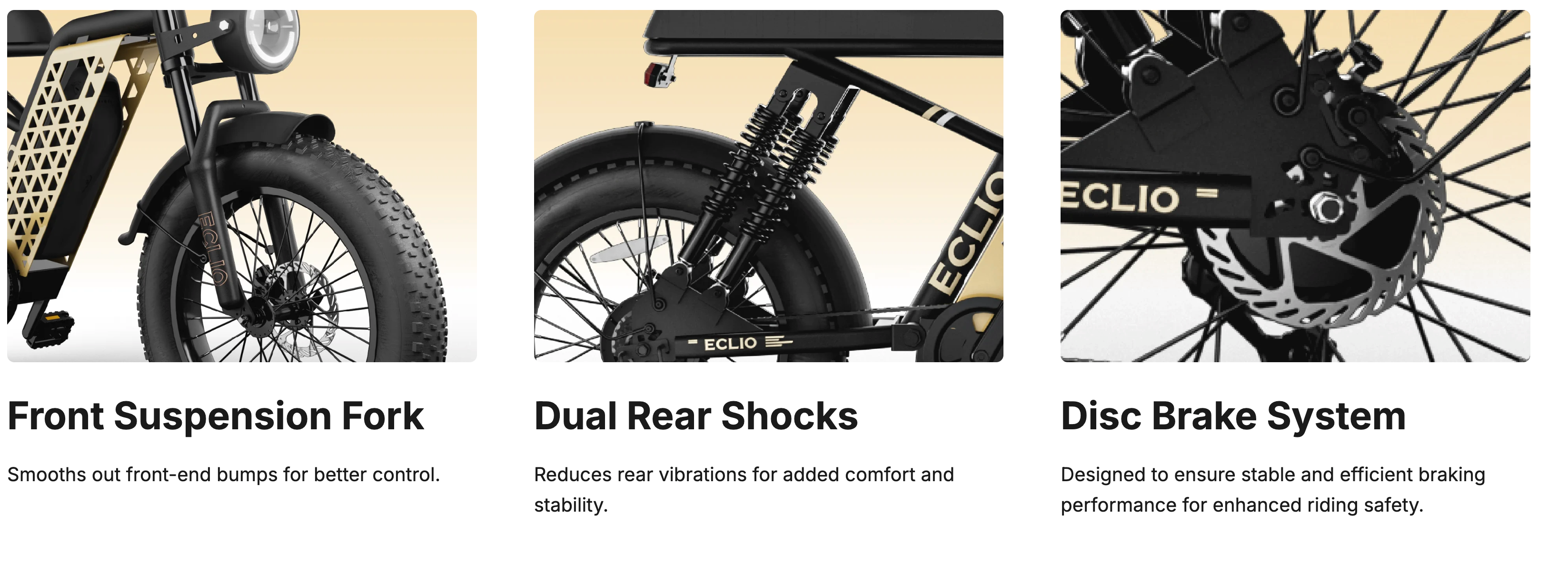 Eclio Vetus 1 Moto Style Full Suspension Electric Bike