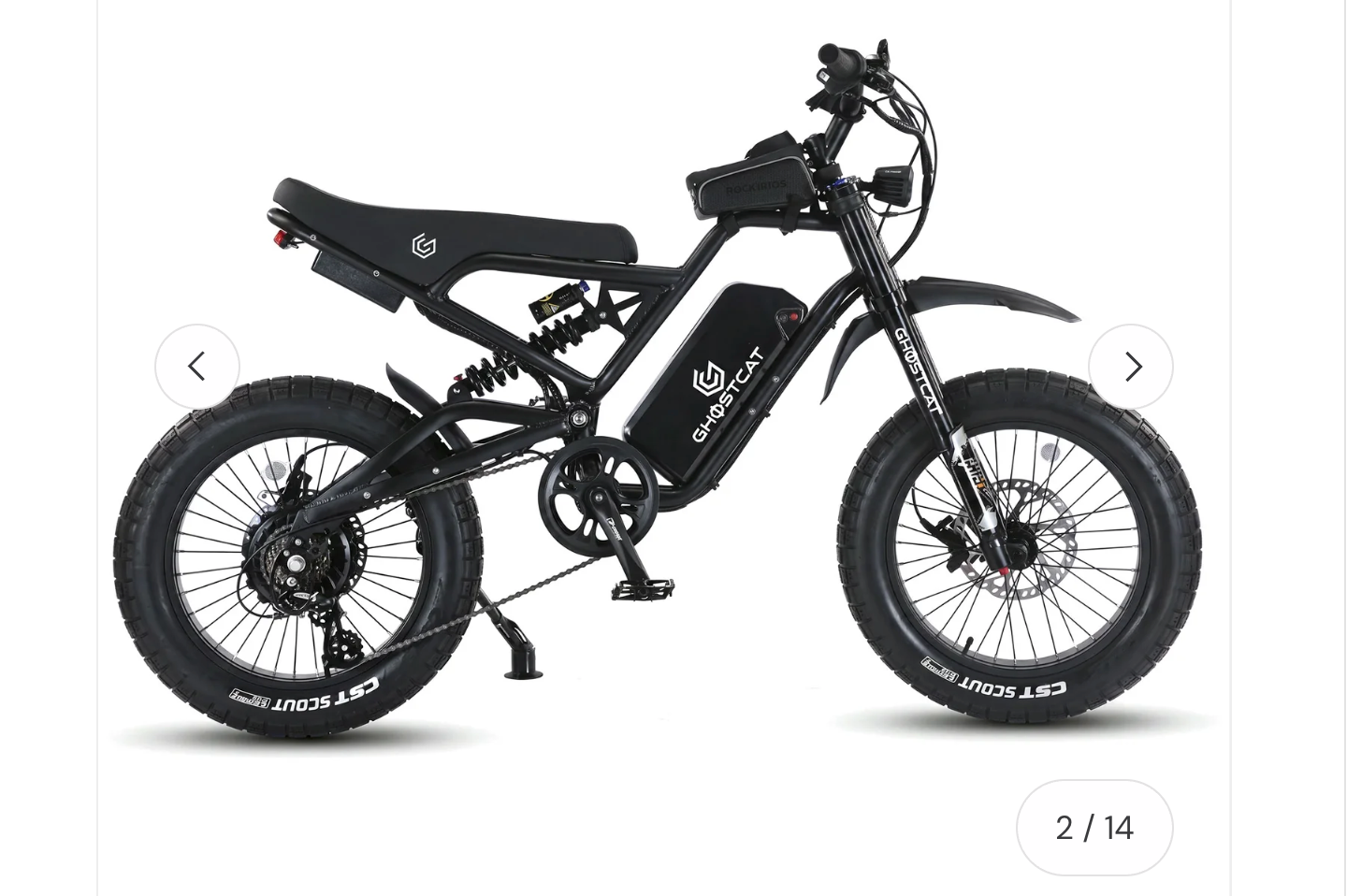 GHOSTCAT F3X Class 2 Full Suspension Electric Moto Bike