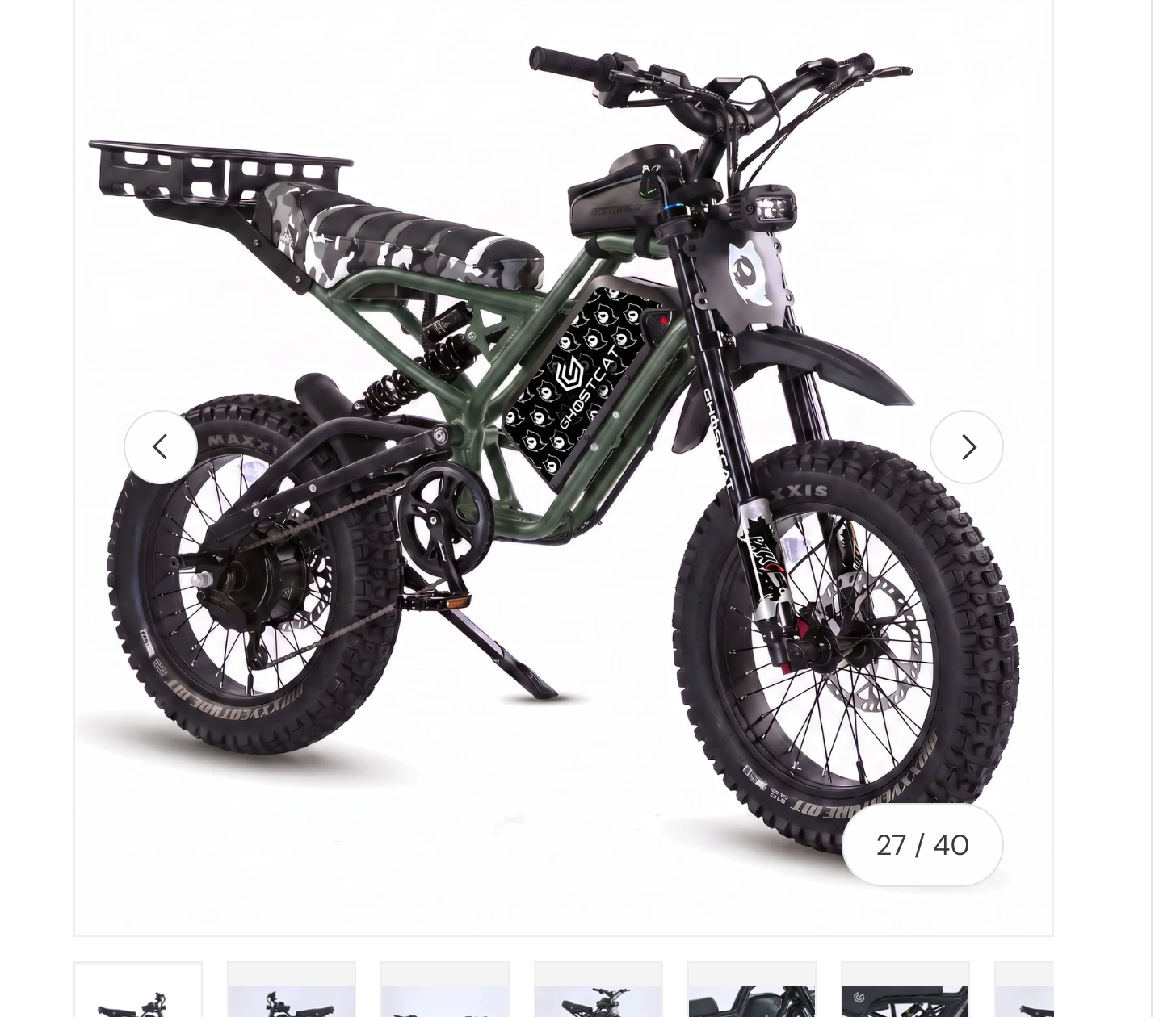 GHOSTCAT F4X Hunters Edition Full Bundle) Electric Moto Bike