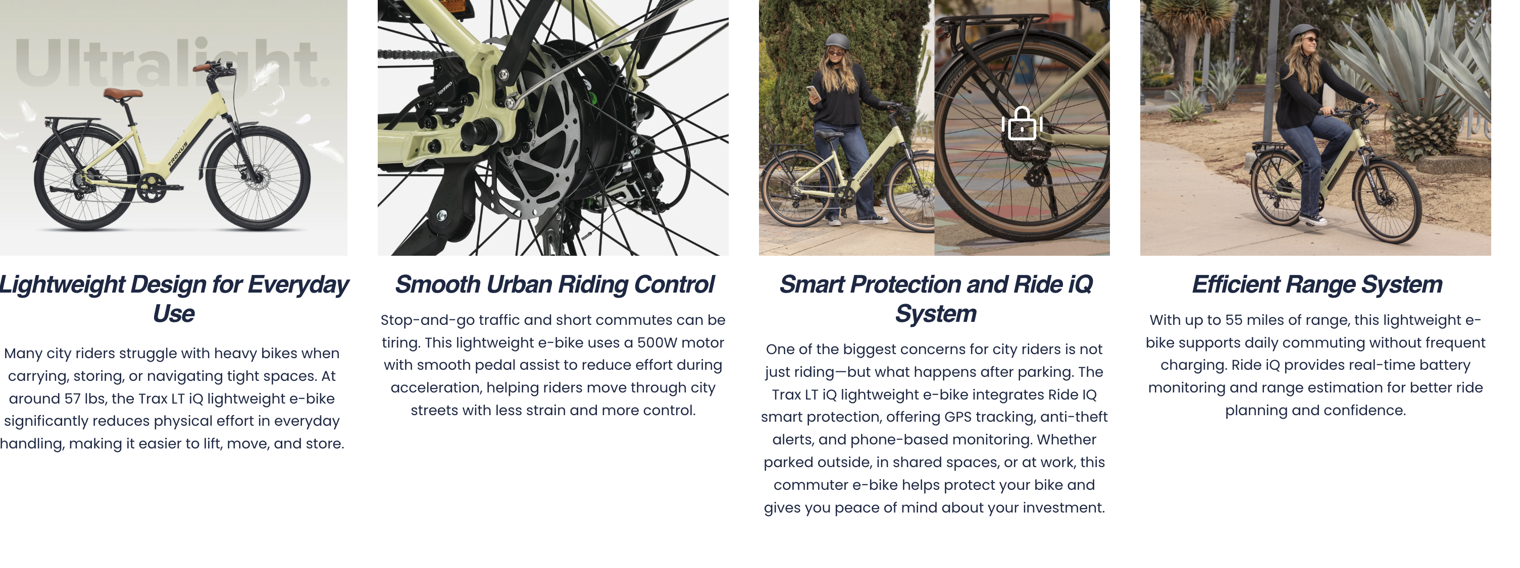 Troxus Trax LT IQ Step Thru Electric Bike