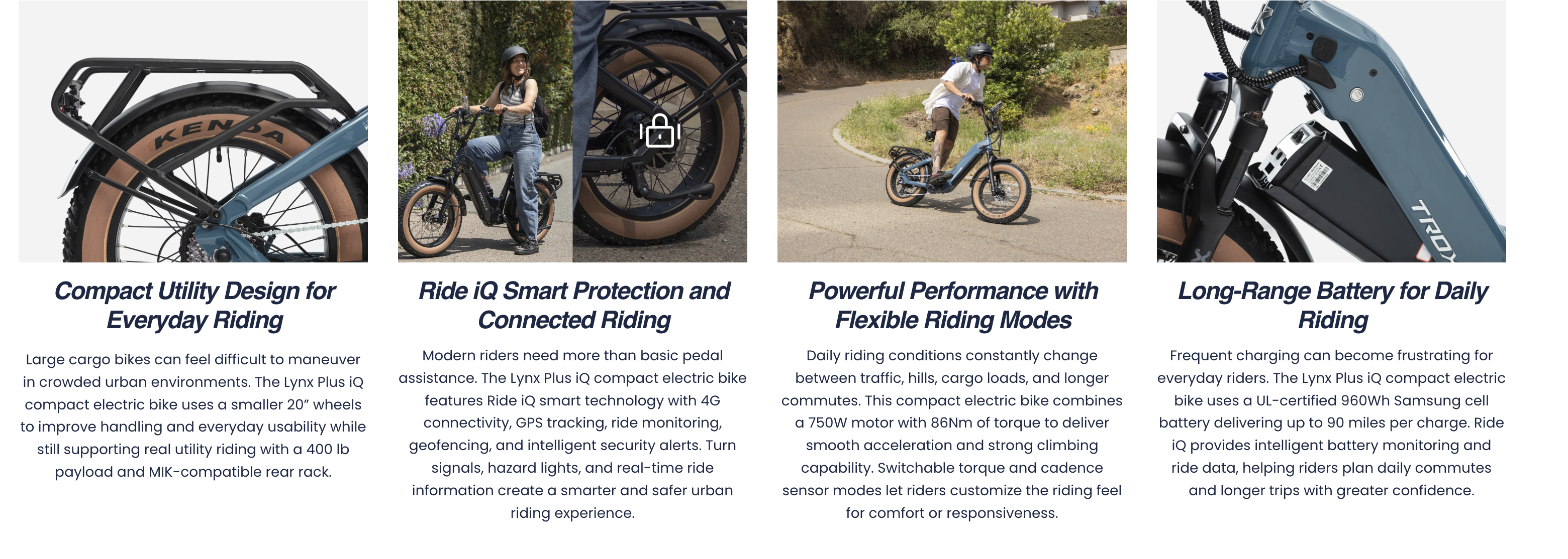 Troxus Lynx Plus  IQ Step Thru Fat Tire Electric Bike
