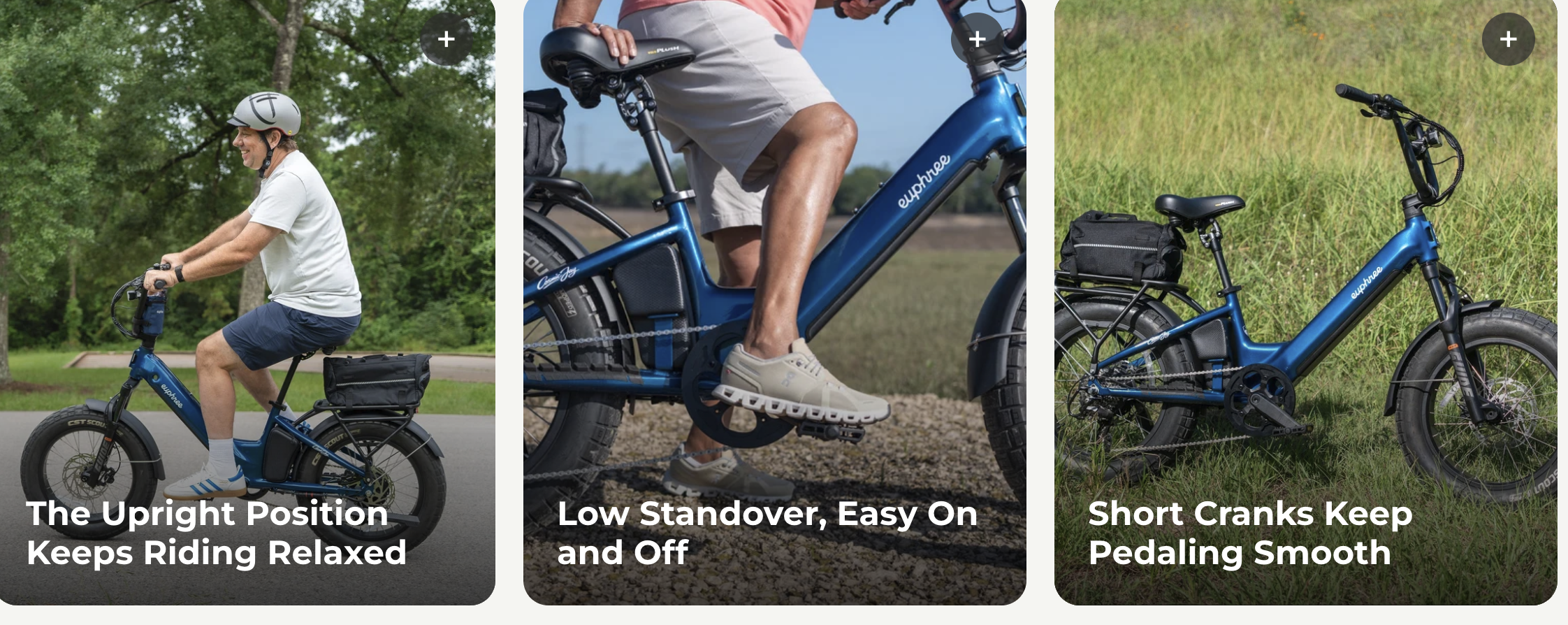 Euphree Cosmic Jay Step Thru  Fat Tire Electric Bike