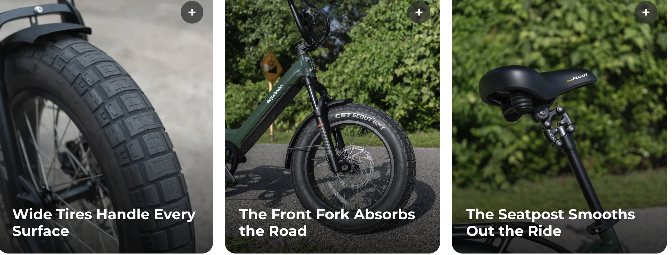 Euphree Cosmic Jay Step Thru  Fat Tire Electric Bike