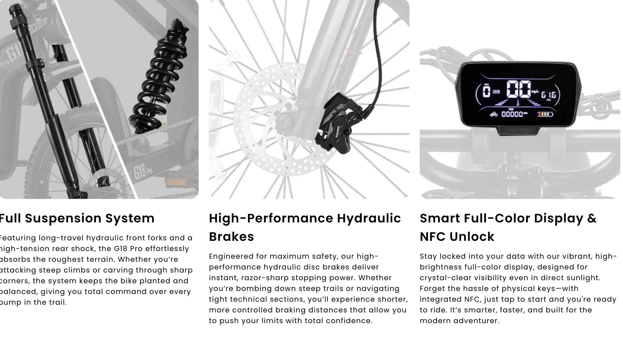 HappyRun G18 Pro Full Suspension Electric Dirt Bike