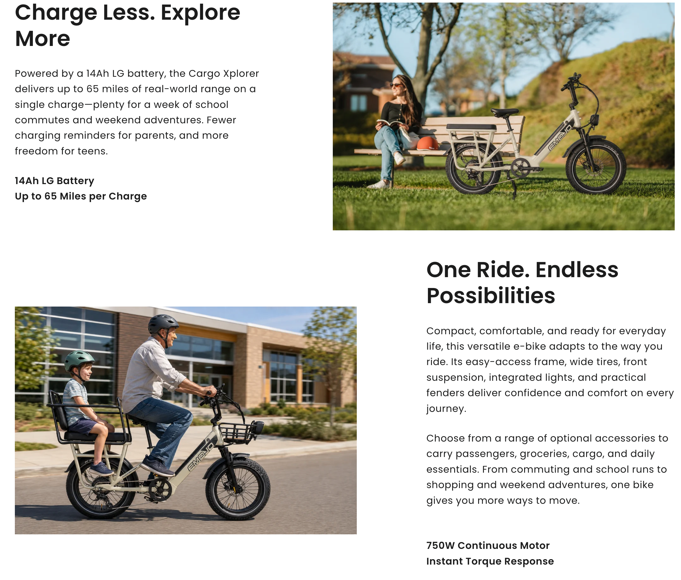 Emojo Cargo Xplorer Electric Bike