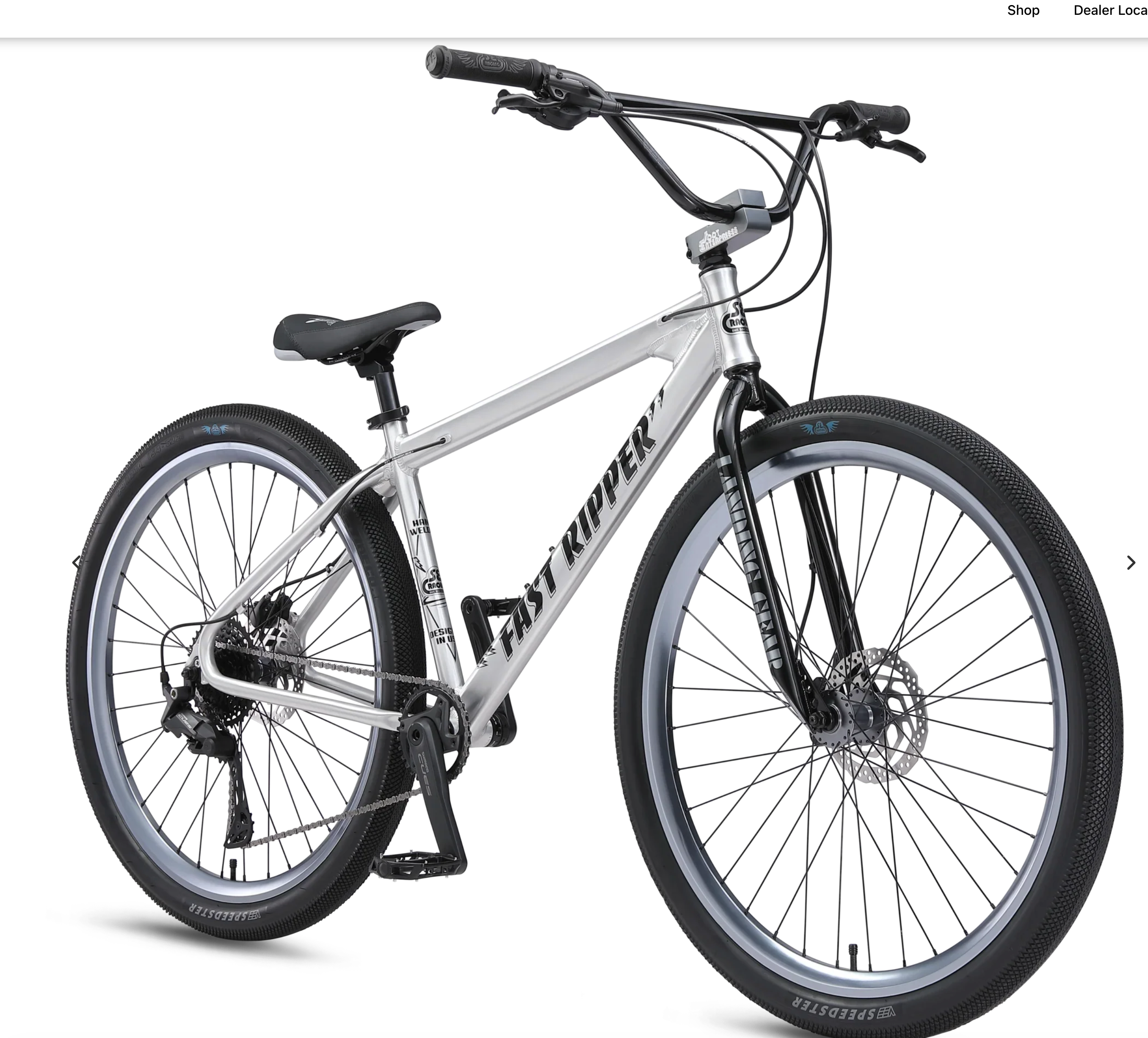 SE Bikes Fast Ripper 29 BMX Bike Ball Burnish Silver 2026