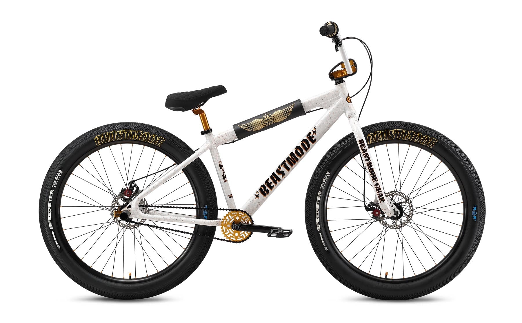 SE Bikes Beast Mode 27.5 BMX Bike White 2024