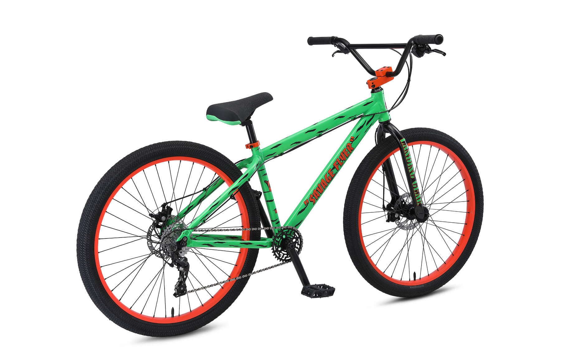 SE Bikes Savage Flyer 27.5 BMX Bike Ravaging Green 2022