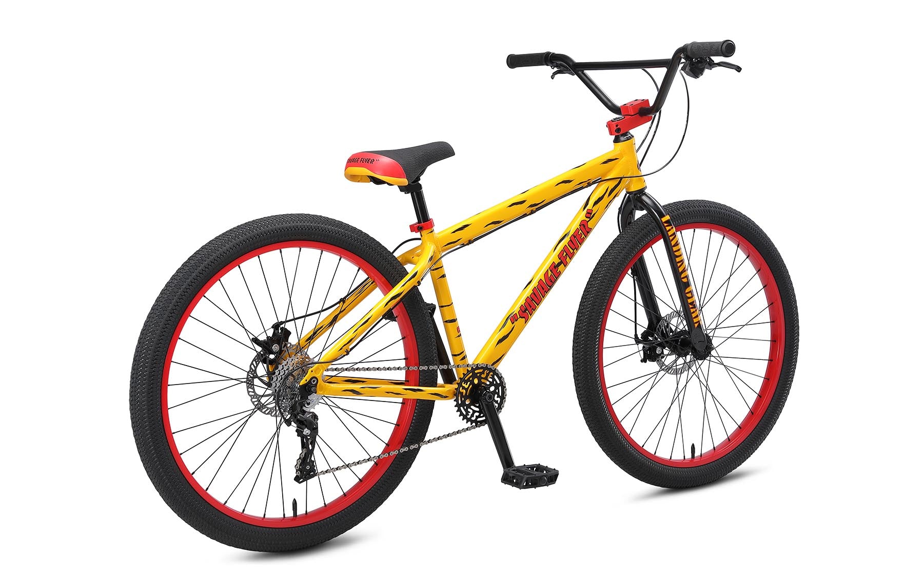 SE Bikes Savage Flyer 27.5 BMX Bike Devastating Yellow