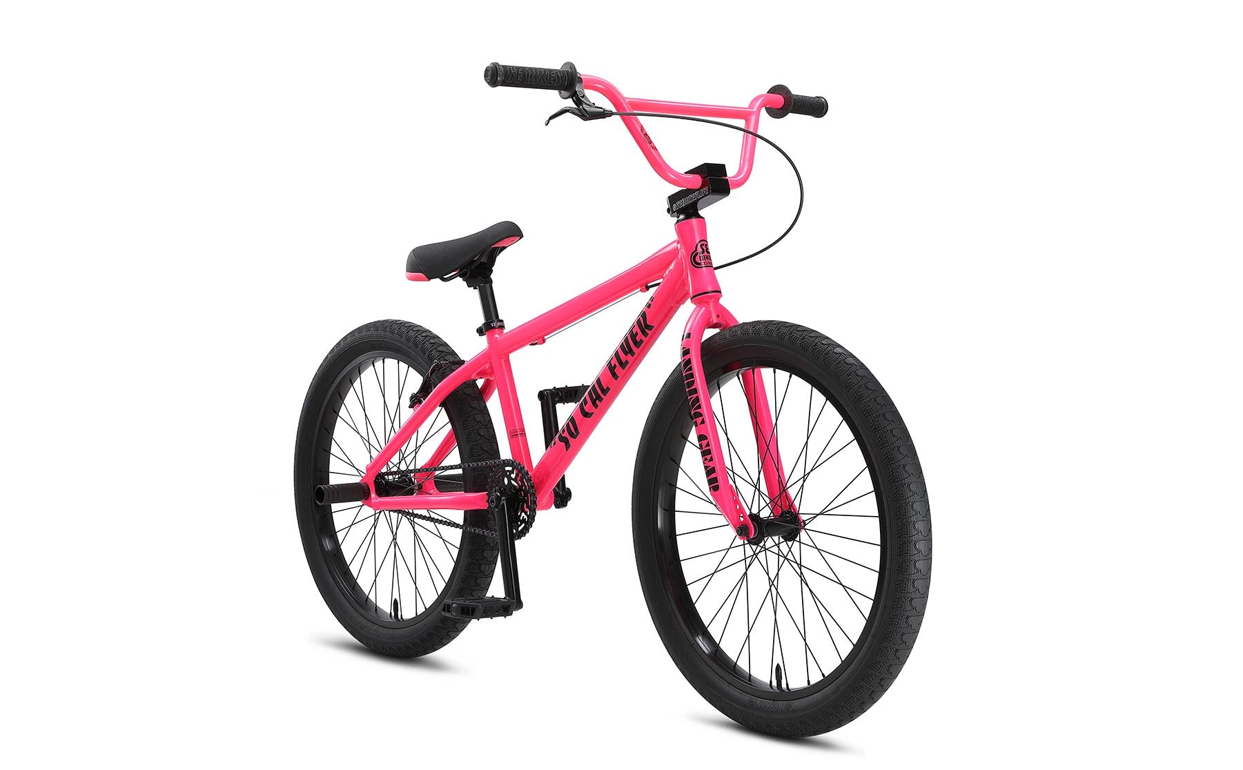 SE Bikes So Cal Flyer 24 BMX Bike Neon Pink 2023