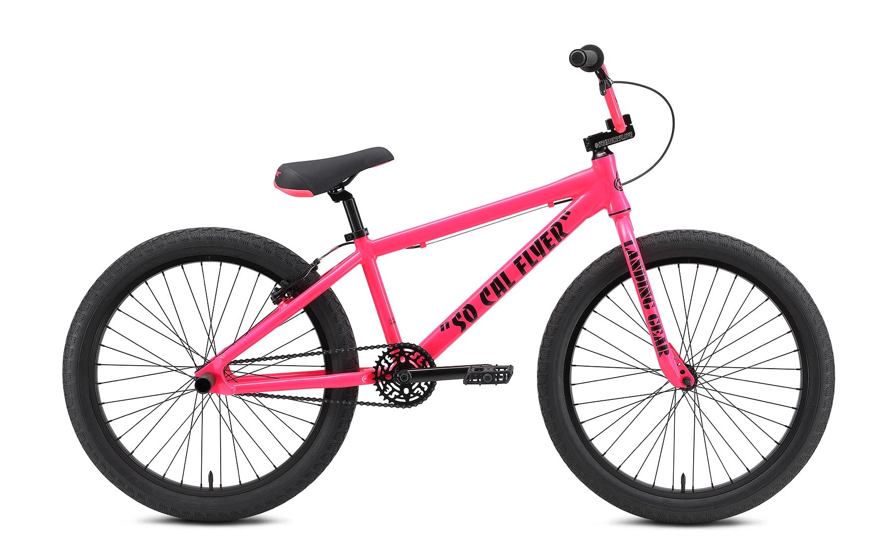 SE Bikes So Cal Flyer 24 BMX Bike Neon Pink 2023