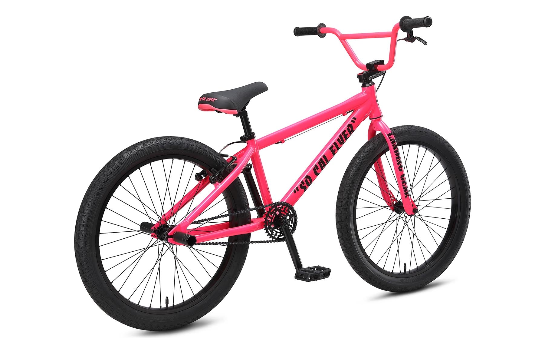 SE So Cal Flyer 24 BMX Bike Neon Pink 2023